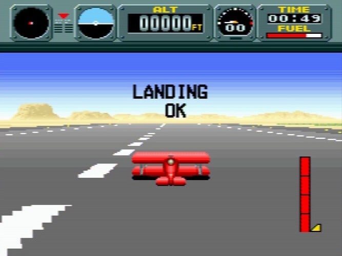 Pilotwings was one of the launch titles for the Super Nintendo Entertainment System in North America and tasked players with completing various aerial-based missions, using biplanes, jetpacks, hang-gliders, and parachutes