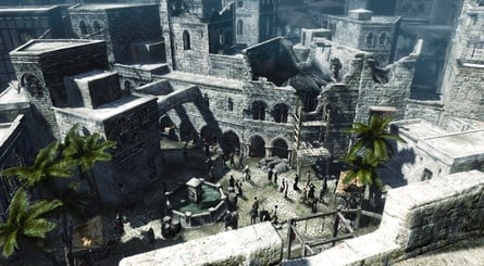 The building of a city - these images show how the team created the bustling locations in Assassin's Creed - in this case, Arce