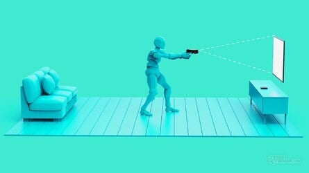 This guide is displayed every time you boot up the system and gives you an idea of the optimal distance to stand away from your TV