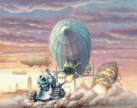 Concept artwork included in the Sega Saturn port of the game