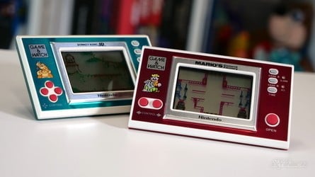 The Game &amp; Watch (left) and Game Boy (right) were commercial hits that proved Yokoi's approach was sound
