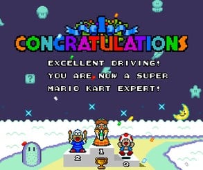 Rosalina was actually considered as a possible playable character for the hack, but sadly, according to MrL314, because her character isn't symmetrical with her hair, to have her in races would have involved "refactoring the engine to such an extent that it would basically be creating a whole new rendering engine"