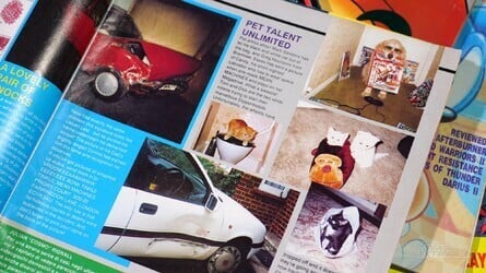 'Pet Talent' and 'Insult Corner' were two elements of the magazine which illustrated the bond between the staff and their readers. The Mean Machines team also encouraged people to send in photos of their family cars after recent prangs