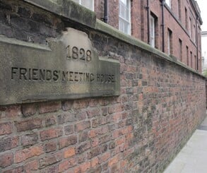 The exterior of The Friends Meeting House hasn't changed much over the years