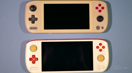 The Pocket Air's red and white colour scheme is nice, but we'd love to have seen it offered in the same Game Boy DMG-01 colourway as the Aya Neo Air 1S (top left image)
