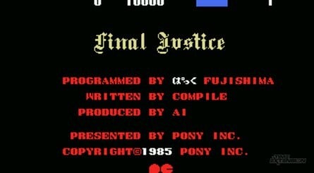 Final Justice running on the MSX