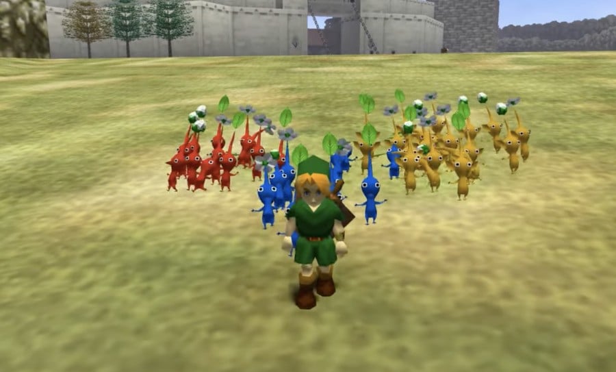 Zelda Ocarina of Time + Pikmin