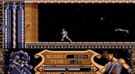 Strider 2 was released on home computers before being ported to Sega consoles. This is the Amiga version