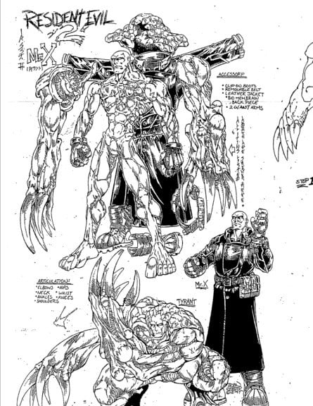 Mostman wasn't sure who was responsible for this art, telling me "I am not sure if this is Capcom (Japan) art direction to Toy Biz for the figure, or if it’s Toy Biz art with Capcom’s notes on the side (in Japanese)." Previous comments he made to us in 2025, though, would suggest these drawings were by Toy Biz's artists.