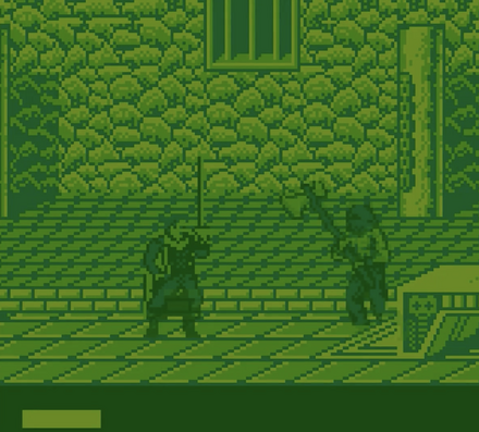 Despite the smaller screen and weaker hardware, Bits Studios' Game Boy port is surprisingly close to the NES original