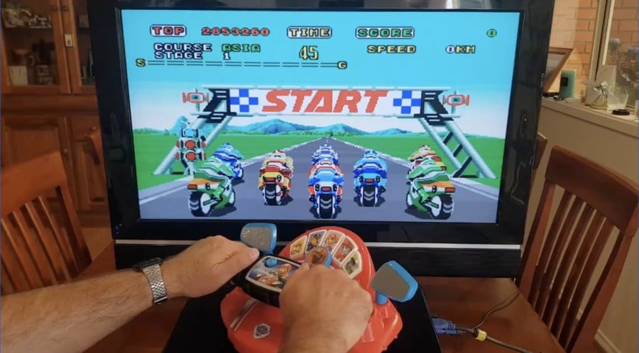 Random: Hacker Turns $5 Paw Patrol Toy Into A Cool Way To Play Sega's Super Hang-On 1