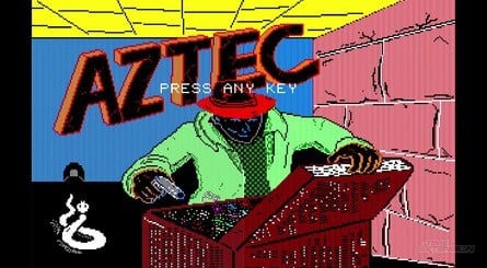 Aztec running on the PC-88 home computer