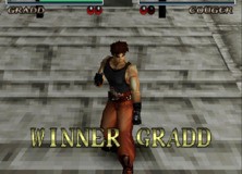 Alltimes was Sony's producer on Exact's Ghost in the Shell adaptation (left) as well as fighting games like Cardinal Syn (top right), Bushido Blade (middle right), and Destrega (bottom right)