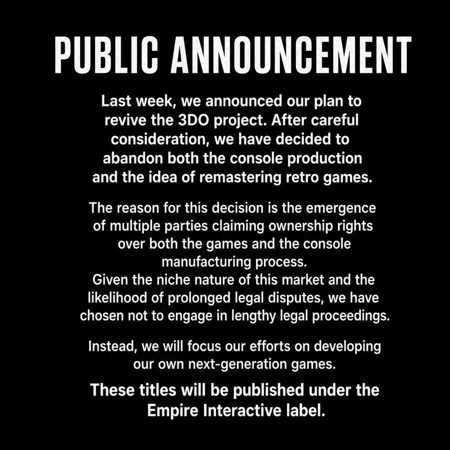3DO project Statement