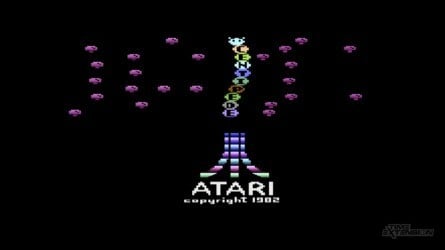 Asteroids (left) and Centipede (right) captured on the Atari 2600+