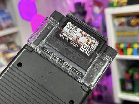 The NeoPocket GameDrive plays nice with the Analogue Pocket's NGPC cartridge adapter, too