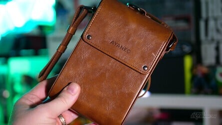 AYANEO offers this premium-style leather carry case to keep your Pocket DMG in pristine condition. The only downside is that the flap is only secured with magnets and can fall open if it's turned upside down with the device inside. Oops.