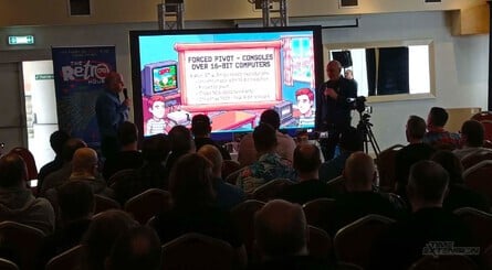 The Oliver Twins' talk was a whistle-stop tour of their careers, from the ZX Spectrum up until the present day