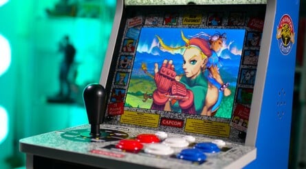 Blaze's range includes the Super Pocket (top left), Evercade Alpha (top right) and Evercade VS-R and EXP-R (bottom right). Later this year, the company will launch the Evercade Nexus