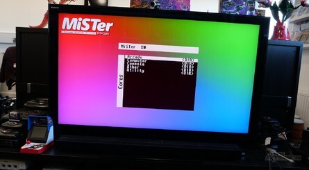 The MiSTer's on-screen menu allows you to loads cores, change games, configure controllers and deploy a dazzling array of scanline and filter options, some of which even replicate the look of portable LCD displays, as you can see from this GBA-style filter