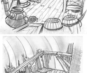 Here's some of Christiansen's work for Kingdom Hearts, including his costume designs for Donald &amp; Goofy