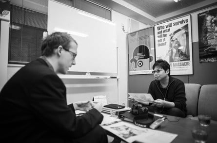 Interviewing Hifumi Kouno