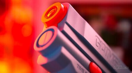 The G'AIM'E gun is a close match to the Namco GunCon and the gun which was seen on the original Time Crisis arcade unit. It's lightweight, but feels solidly-made