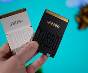 The Turbo EverDrive is roughly the same size as a standard HuCard