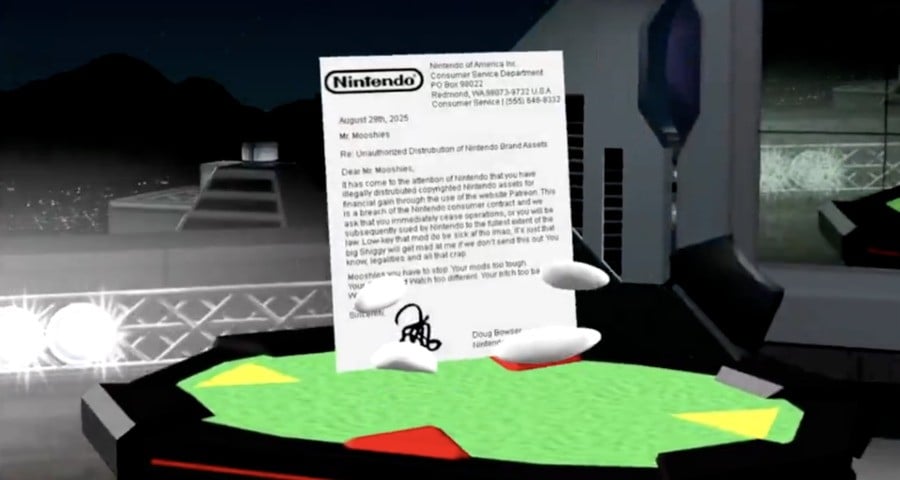 "Lawsuit Compatible" - Smash Bros. Modder Promotes Nintendo 'Cease And Desist' Letter To Playable Character 1