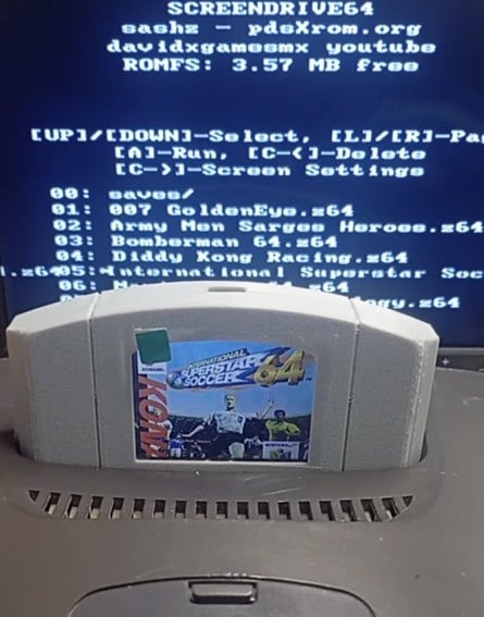 This N64 Flash Cart Has A Built-In Screen That Shows Which Game Is Running 3