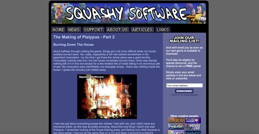 Squashy Software Website