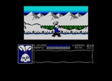 Samurai Warrior: The Battles of Usagi Yojimbo for the Amstrad CPC features more vibrant colours and a more detailed icon of the game's lead character Miyamoto Usagi but changes the layout of the game's world slightly from the original and also cuts the cave monster featured in the mountain pass section