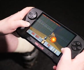 Games which supported analogue controllers on the Evercade VS carry over that support on the Nexus. The TATE mode has also made the jump, and the larger form factor of the device means a grip isn't really needed