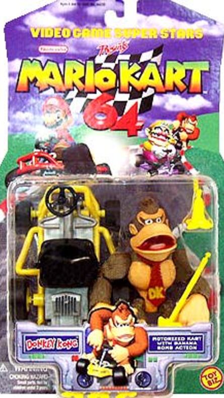 The Mario Kart 64 line featured 6 of the 8 racers, with only Toad and Peach missing from the collection