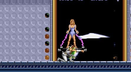 Strider randomly gets a girlfriend to rescue at the end of the game, too, which makes zero sense. I've included part of the game's ending sequence here in order to save you from the compulsion to play it yourself