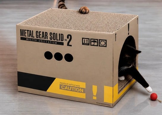 It's Important That You Buy Your Cat This $60 Metal Gear Solid Cardboard Box Right Away