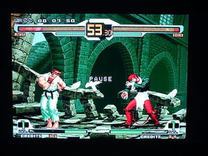 SNK vs Capcom Chaos is just one of the many classic fighters available on the format