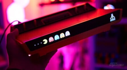 The illuminated front panel is one of the most appealing elements of this revised console