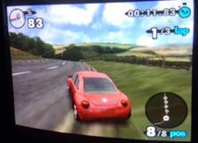 The original game running on CRT