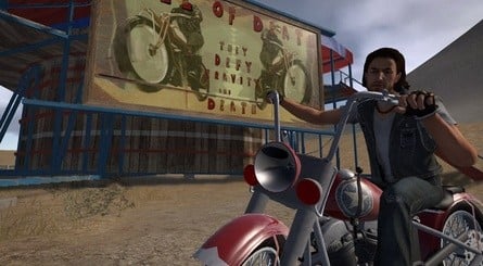 Shots from the beta of the unreleased version of Ride to Hell