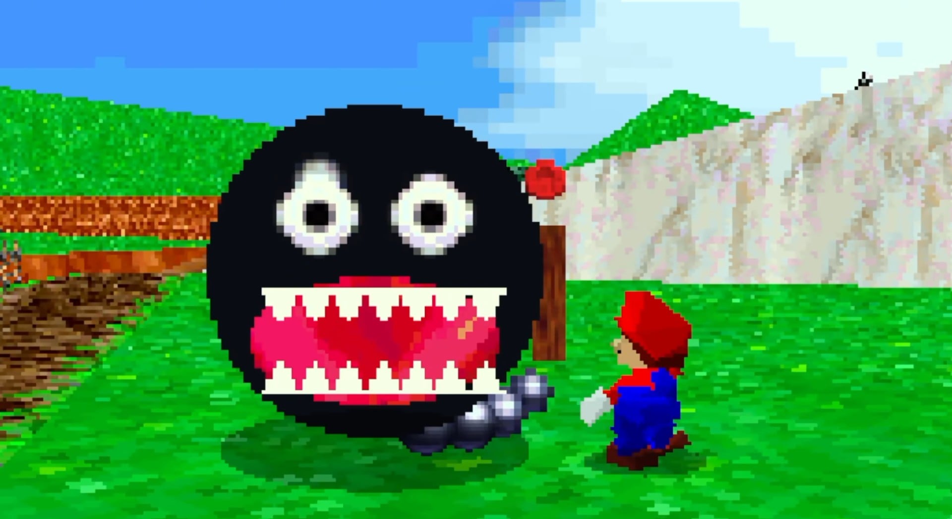 Super Mario 64 Atari Jaguar Fan-Port Features The Most Cursed Chain Chomp Ever