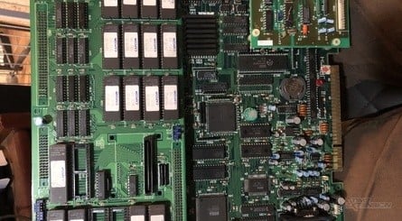 Slip Stream was the only third-party arcade game released for the Sega System 32 hardware, and is speculated to be one of the first Capcom games that came with the ability to link together multiple cabinets (6 in total)