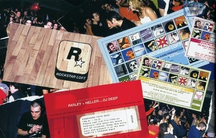 Scott also helped design some of the flyers for Rockstar's short-lived club night, the Rockstar Loft