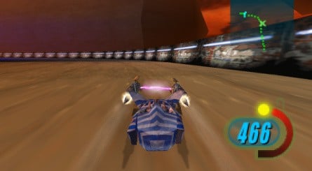 By charging up a gauge on the right-hand side of the screen, players could activate a boost to increase their speed dramatically, at the risk of ploughing into walls and exploding