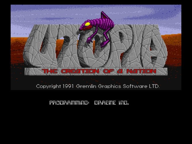 Contrary to what you might expect, Utopia does actually have a story, with the game putting you in control of Commander Pacharelli, a person who is assigned to help out with the Colony Project, after evacuating his colony following an alien attack