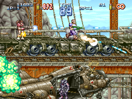 Irem's Geo Storm / Gun Force II showcased the talents of many of the staff who would later make Metal Slug at Nazca