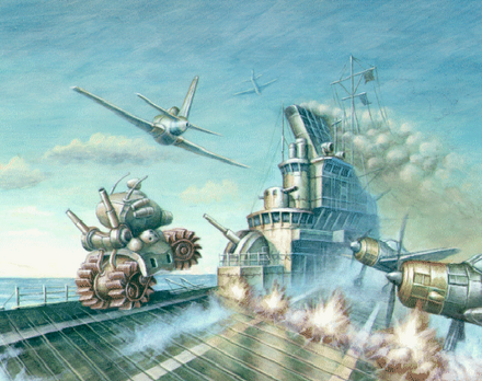 Concept artwork included in the Sega Saturn port of the game