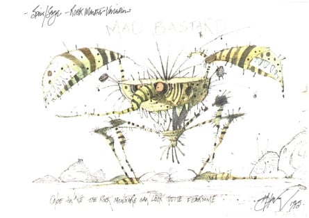 Spiral Saga concept art by Stephen Hanson, scanned by Martin Alltimes