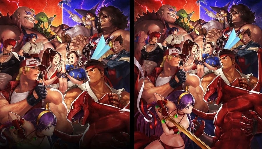 SNK Vs. Capcom's Promotional Artwork Has Been Censored To Cover Mai's Modesty 2