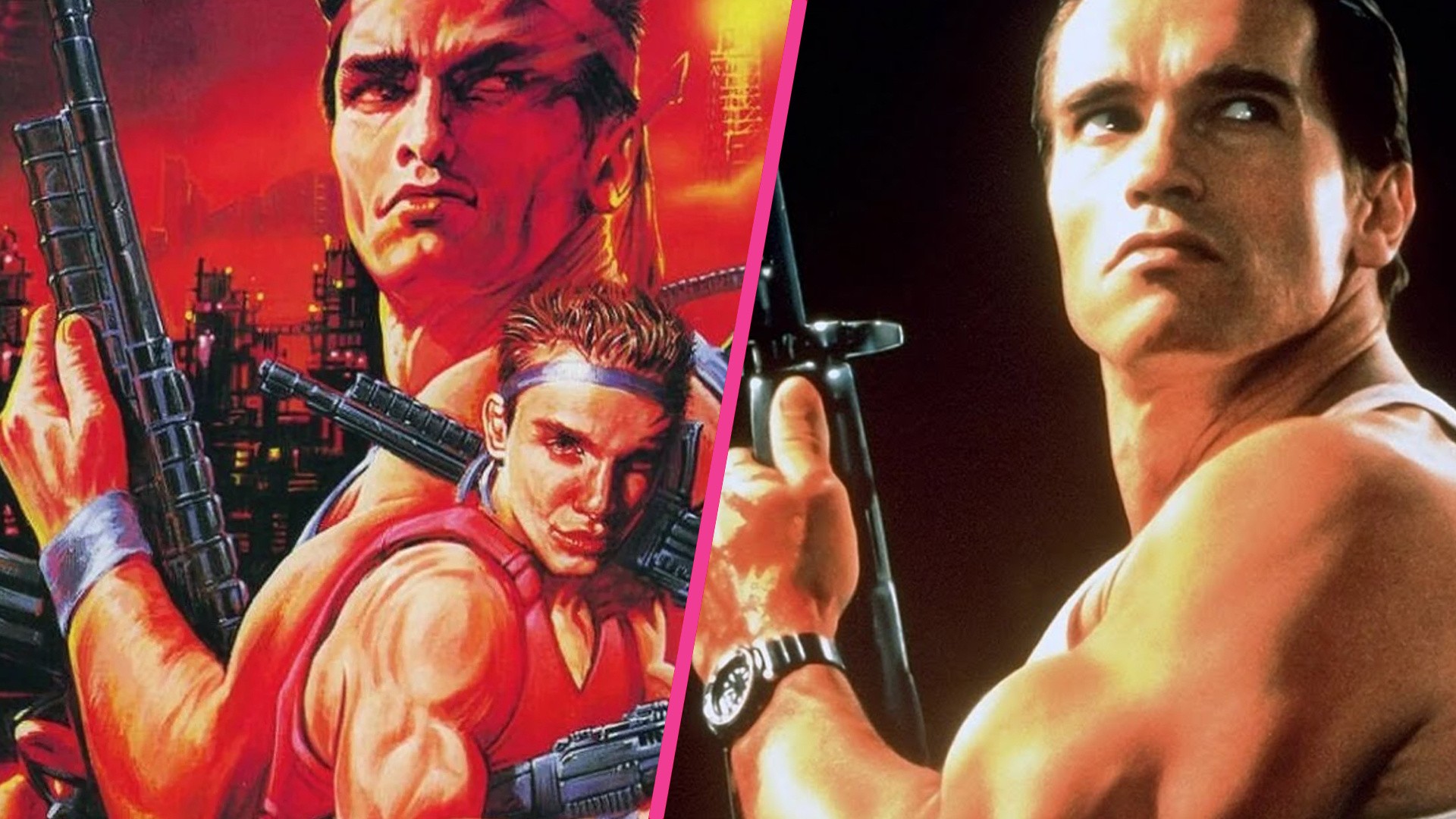 How Arnold Schwarzenegger Shaped 1980s Video Game Box Art: Contra, Konami and Retro Cover Design - Nintendo News Article
